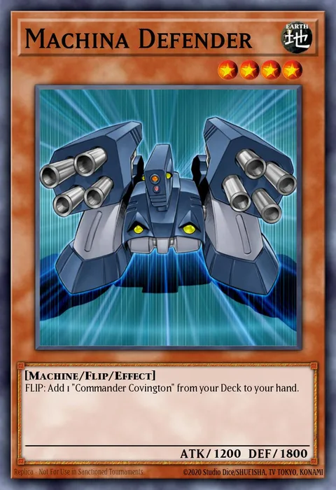 Machina Defender trading card