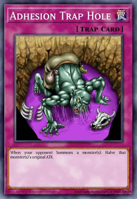 Adhesion Trap Hole trading card