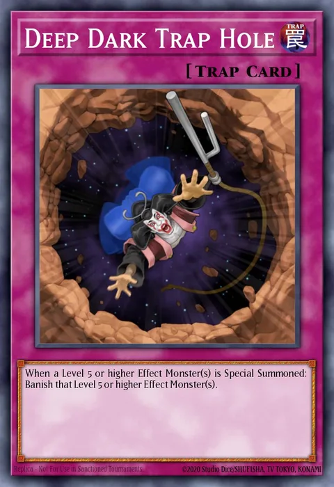 Deep Dark Trap Hole trading card