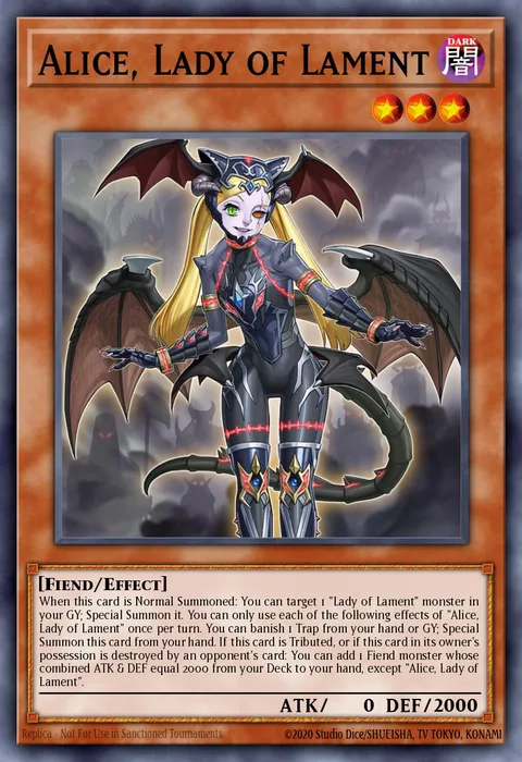 Alice, Lady of Lament trading card
