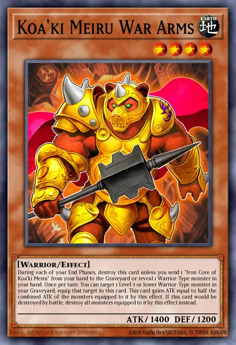 Koa'ki Meiru War Arms trading card