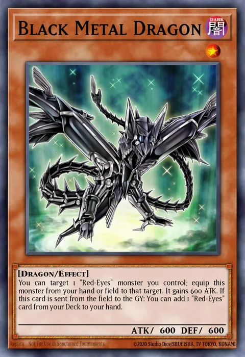 Black Metal Dragon trading card
