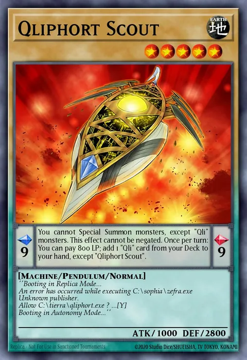 Qliphort Scout trading card