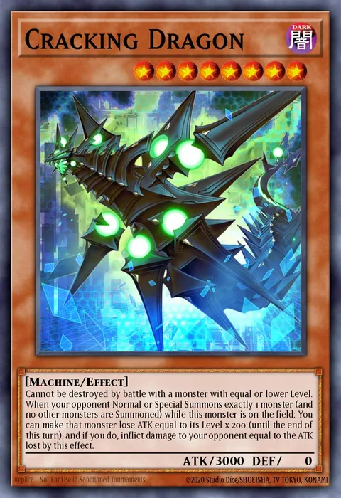 Cracking Dragon trading card