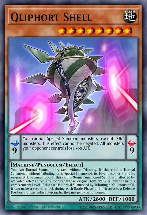 Qliphort Shell trading card