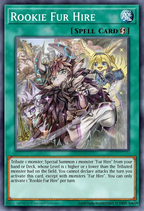 Rookie Fur Hire trading card