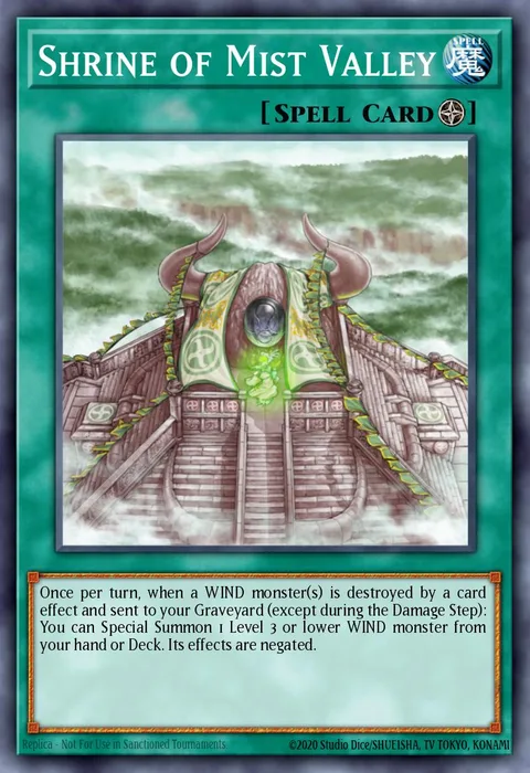 Shrine of Mist Valley trading card