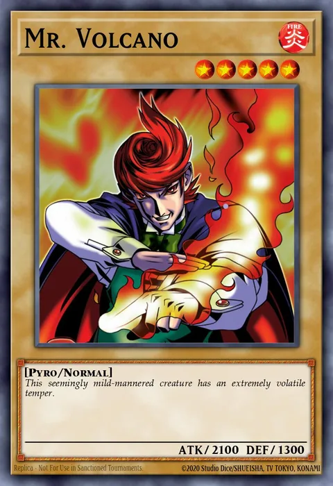 Mr. Volcano trading card