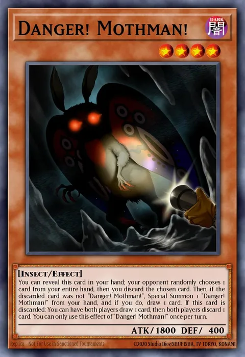 Danger! Mothman! trading card