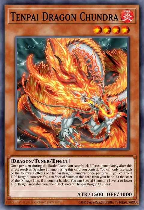 Tenpai Dragon Chundra trading card