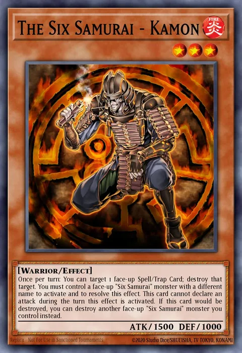 The Six Samurai - Kamon trading card