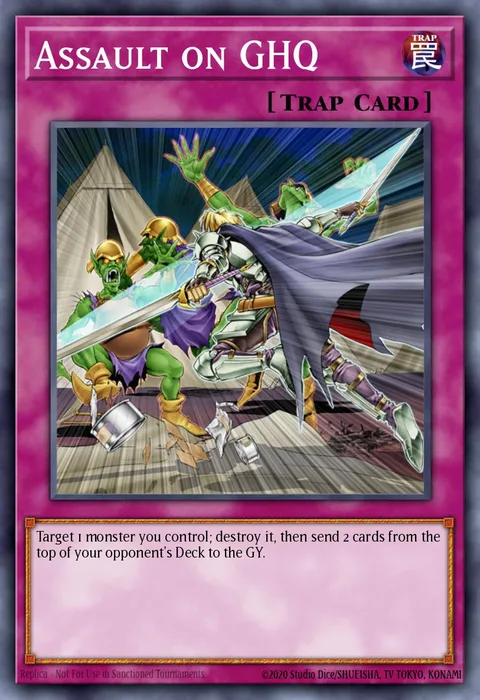 Assault on GHQ trading card