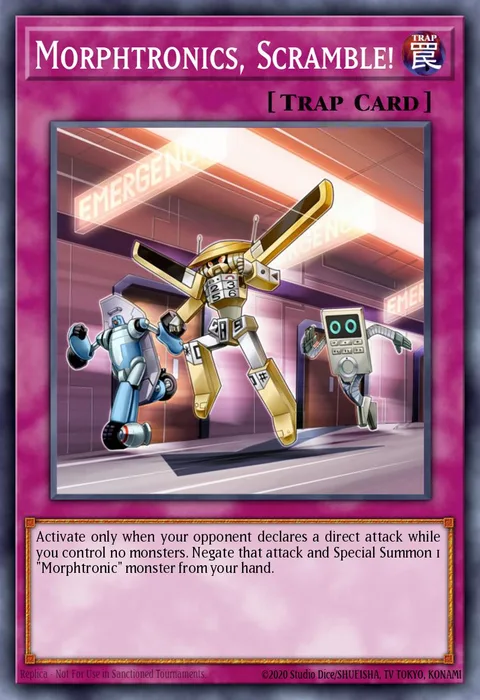 Morphtronics, Scramble! trading card