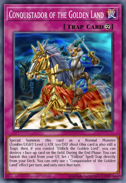 Conquistador of the Golden Land trading card