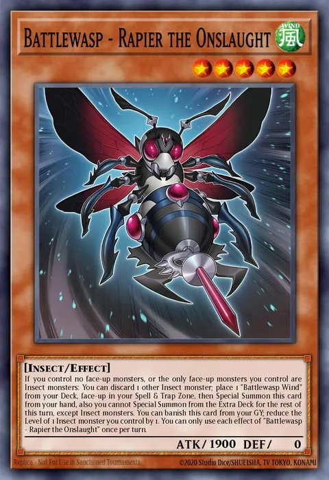 Battlewasp - Rapier the Onslaught trading card