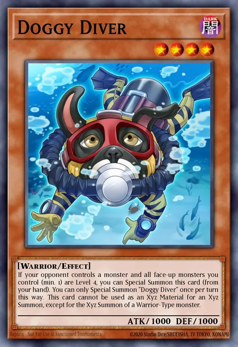 Doggy Diver trading card