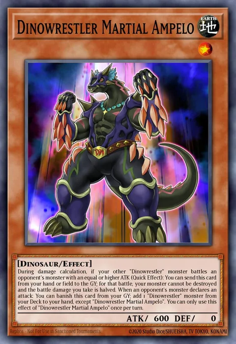 Dinowrestler Martial Ampelo trading card