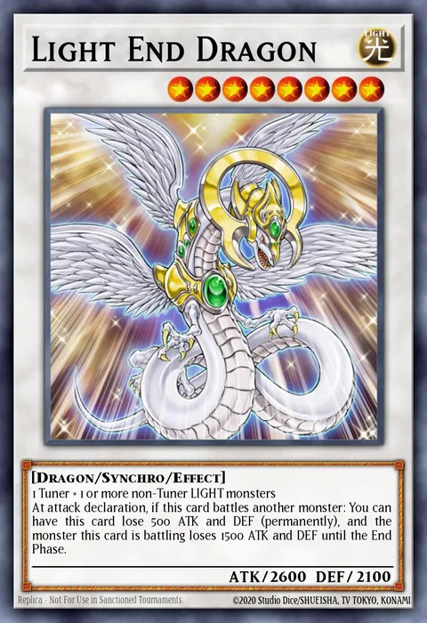 Light End Dragon trading card