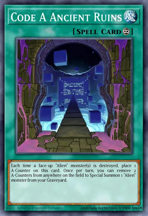 Code A Ancient Ruins trading card