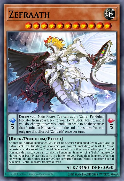 Zefraath trading card