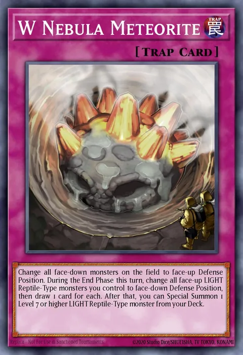 W Nebula Meteorite trading card