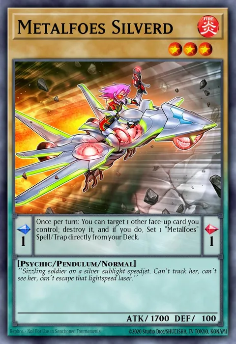 Metalfoes Silverd trading card
