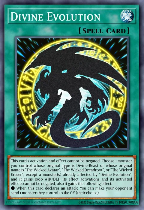 Divine Evolution trading card