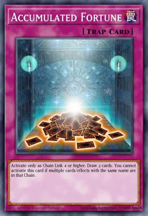 Accumulated Fortune trading card