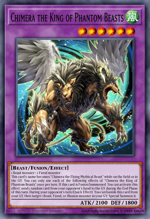 Chimera the King of Phantom Beasts trading card