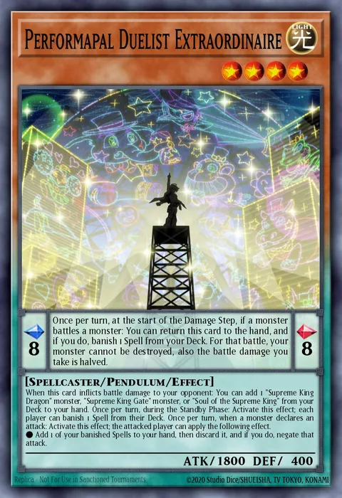 Performapal Duelist Extraordinaire trading card