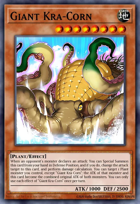 Giant Kra-Corn trading card