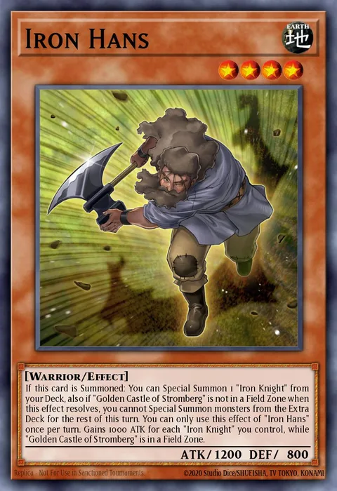 Iron Hans trading card