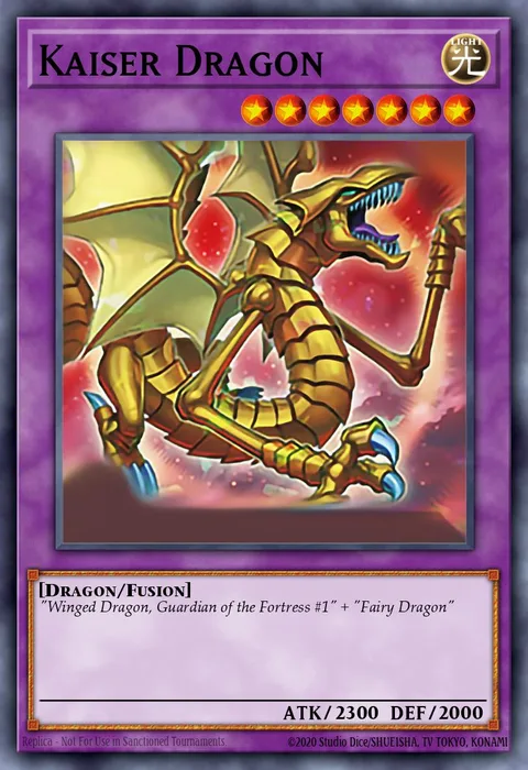 Kaiser Dragon trading card