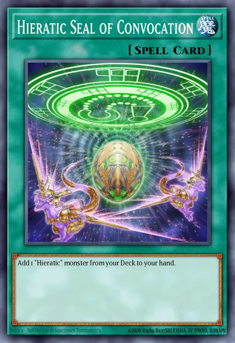 Hieratic Seal of Convocation trading card