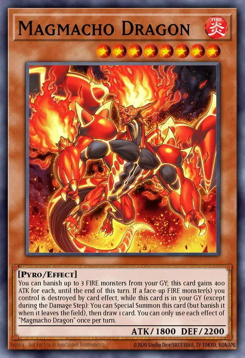 Magmacho Dragon trading card