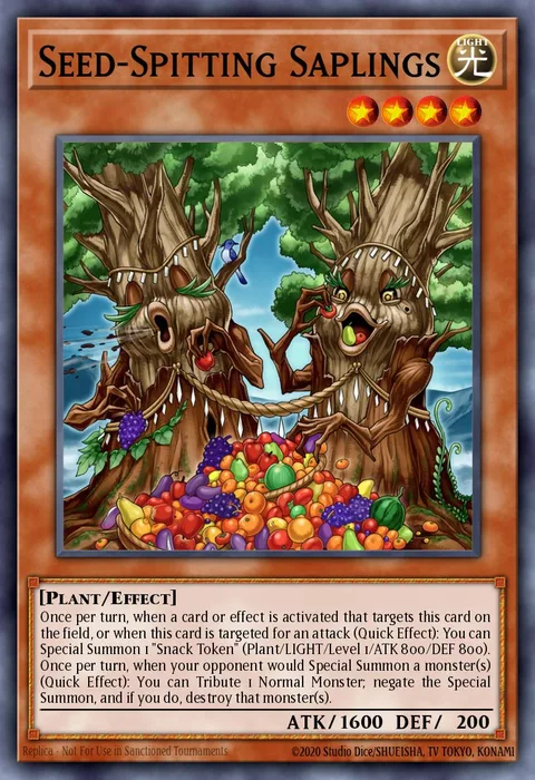 Seed-Spitting Saplings trading card