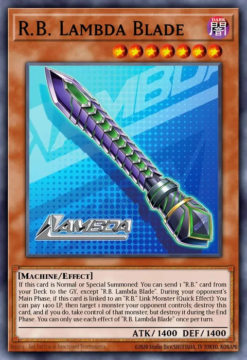 R.B. Lambda Blade trading card