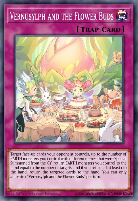 Vernusylph and the Flower Buds trading card