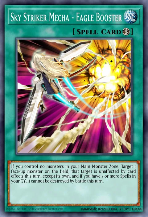 Sky Striker Mecha - Eagle Booster trading card