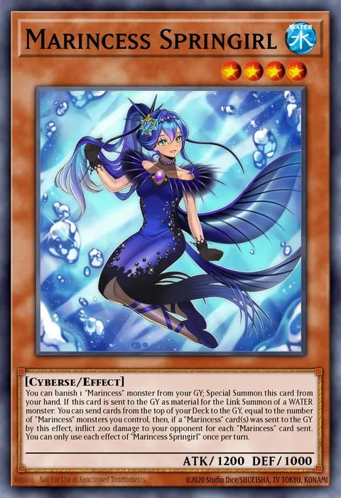 Marincess Springirl trading card
