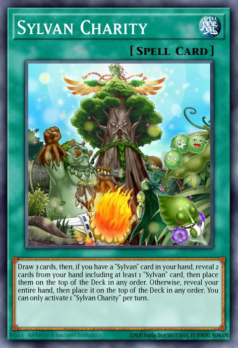 Sylvan Charity trading card