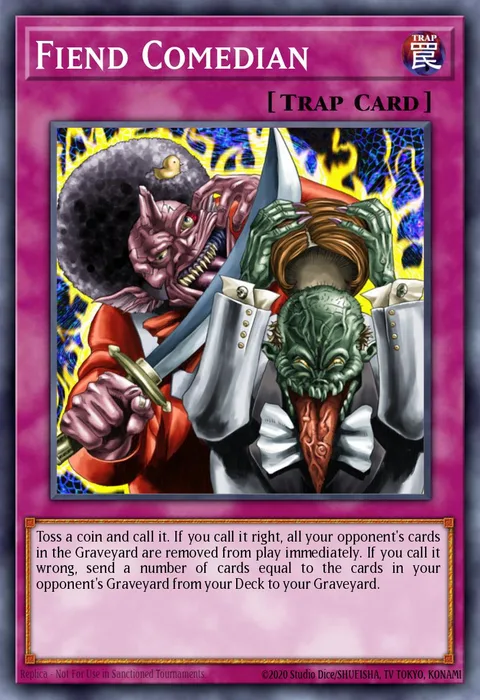 Fiend Comedian trading card