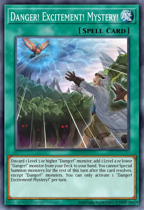 Danger! Excitement! Mystery! trading card