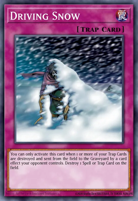 Driving Snow trading card