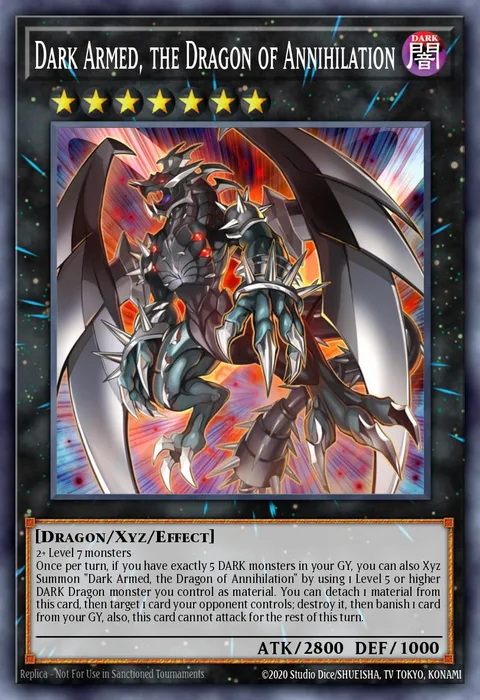 Dark Armed, the Dragon of Annihilation trading card