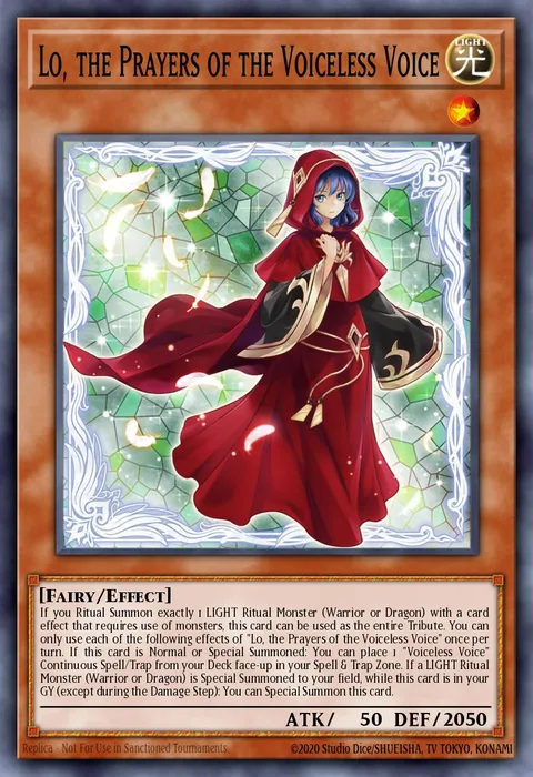 Lo, the Prayers of the Voiceless Voice trading card