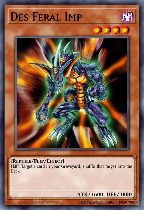 Des Feral Imp trading card