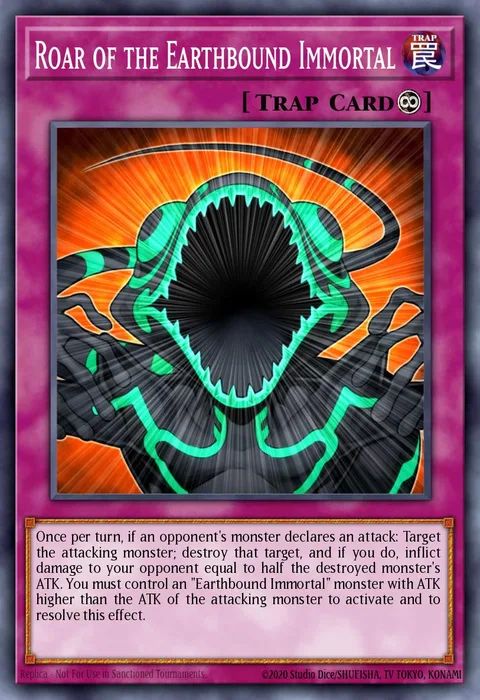 Roar of the Earthbound Immortal trading card