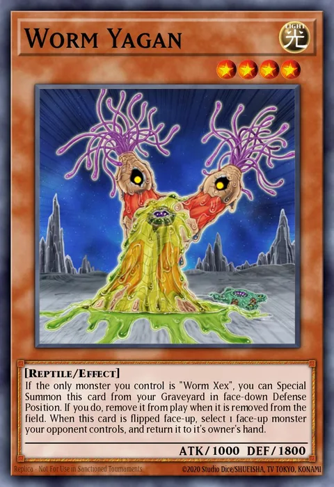 Worm Yagan trading card
