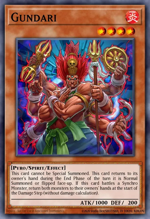 Gundari trading card